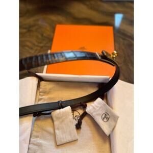 2025 Hermes Kelly Belt 18 Alligator Mississippiensis